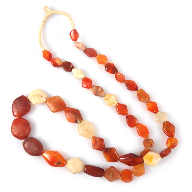 Ancient Tabular Carnelian and Quartz Beads, Mali