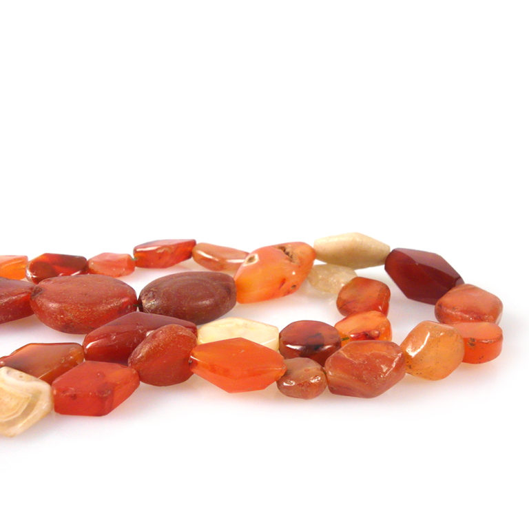 Ancient Tabular Carnelian and Quartz Beads, Mali - Image 4