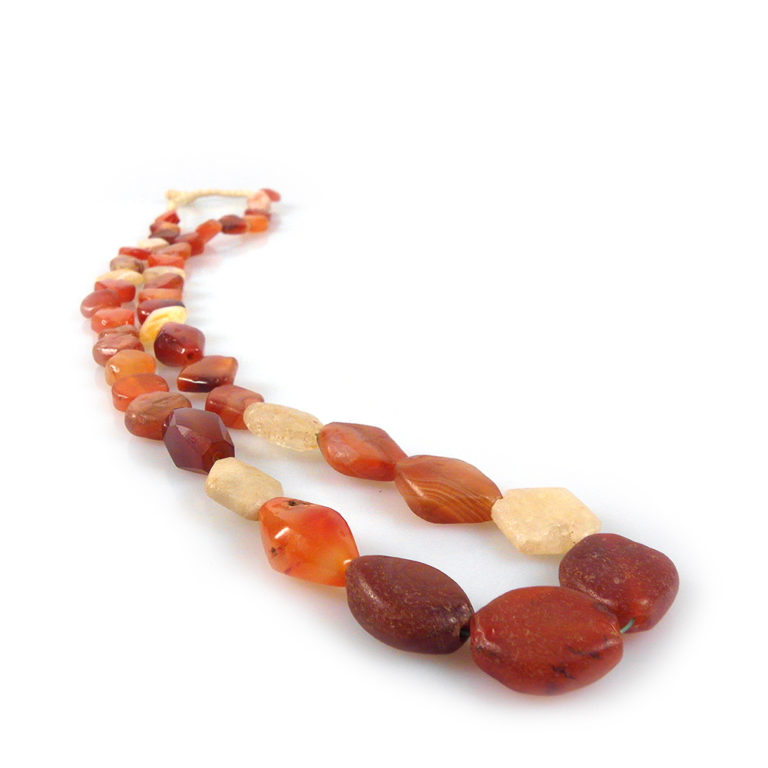 Ancient Tabular Carnelian and Quartz Beads, Mali - Image 5