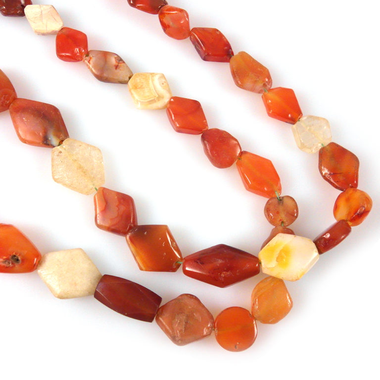 Ancient Tabular Carnelian and Quartz Beads, Mali - Image 6