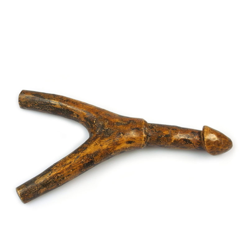 Lobi Wood Phallus Slingshot Talisman, Burkina Faso - Image 2
