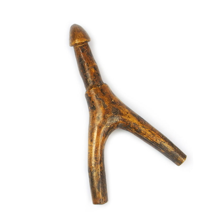 Lobi Wood Phallus Slingshot Talisman, Burkina Faso - Image 5