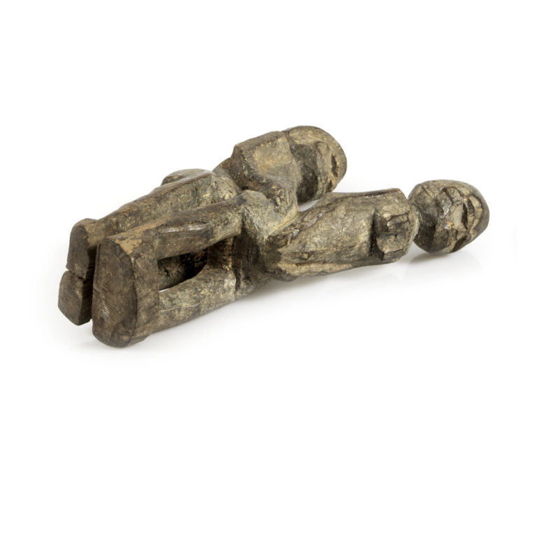 Old Lobi Wood Bateba Bêtise Mating Couple Figures with Sacrificial Patina, Burkina Faso - Image 5