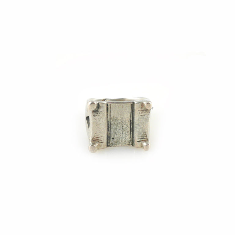 Tuareg Silver Amulet Ring of Camel Saddle-Ring Size 10 1/2, Mali - Image 2